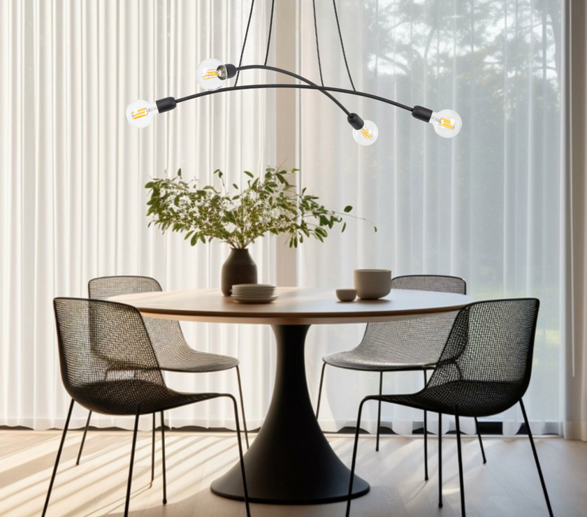 HELIX Black Minimalist Pendant Light 4