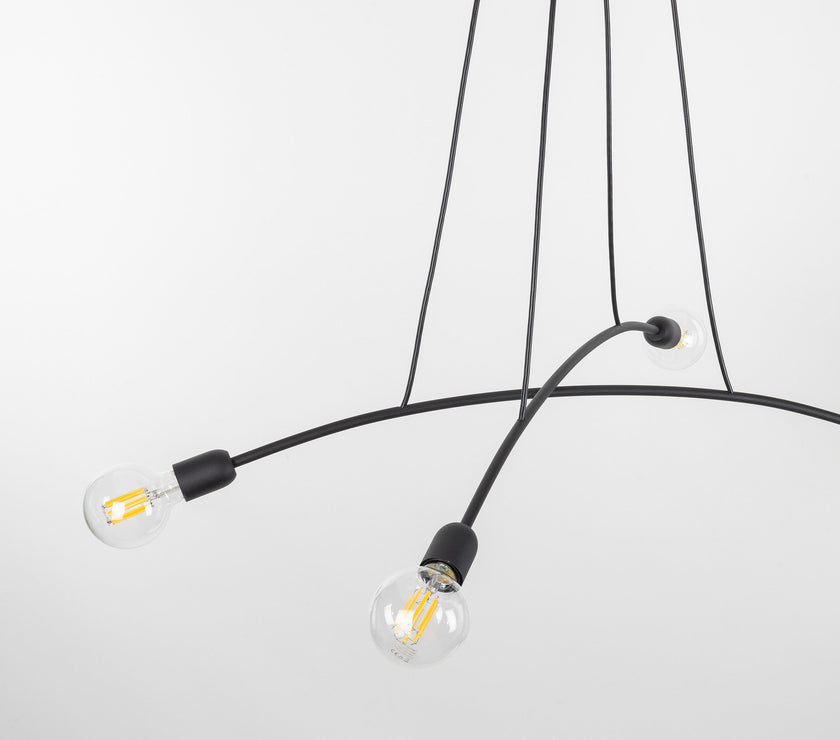 HELIX Black Minimalist Pendant Light 4