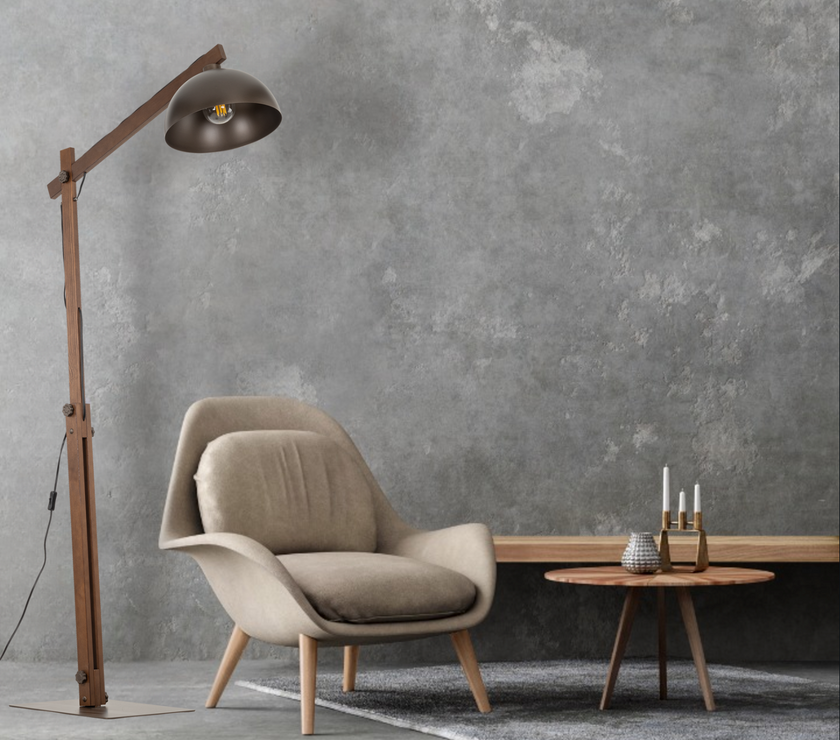 OSLO Brown Scandinavian Floor Lamp