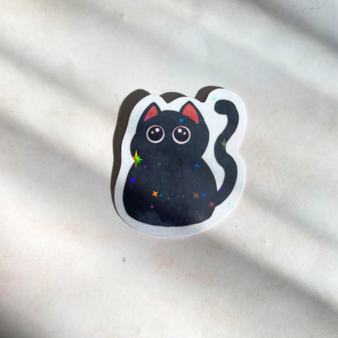  Purfect Black Cat Sticker Cheeky Peach Designs Sticker art-noise.myshopify.com purfect-black-cat-sticker