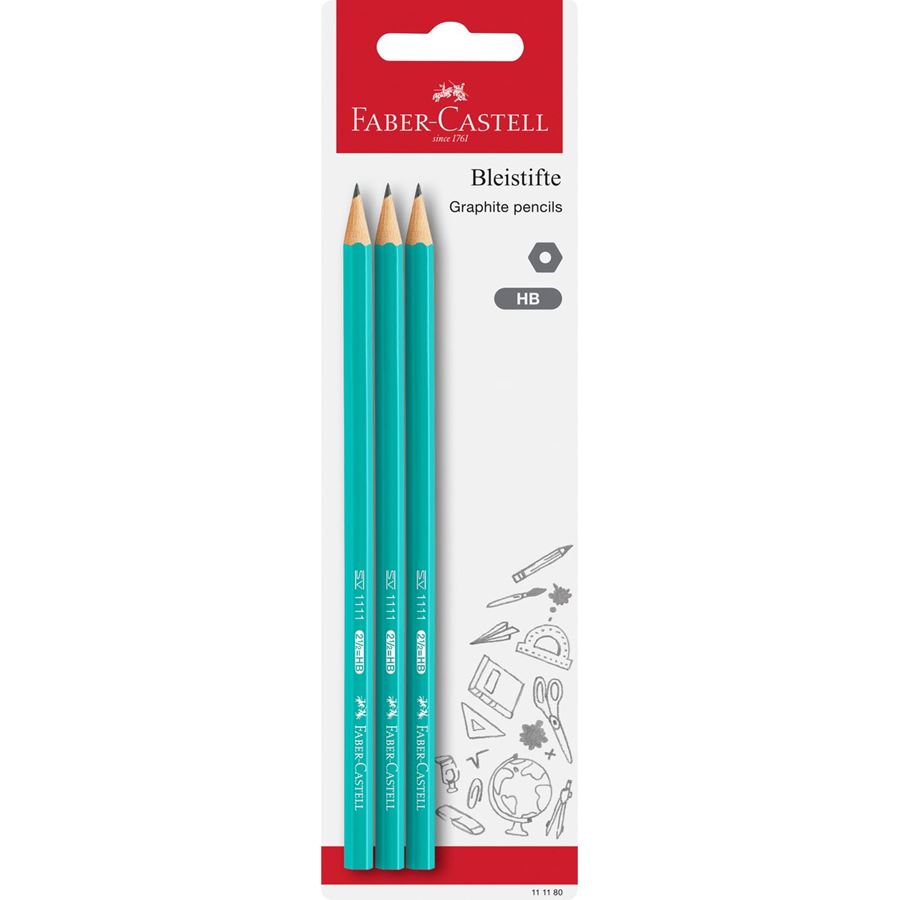 Set of 3 Graphite Pencils