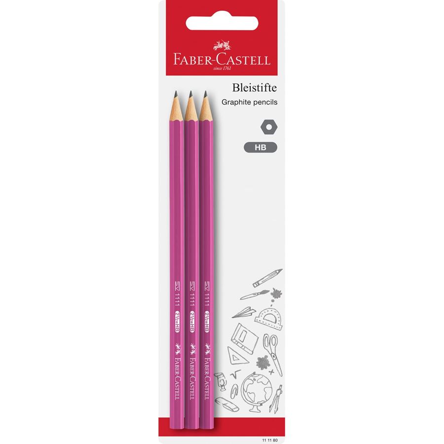 Set of 3 Graphite Pencils