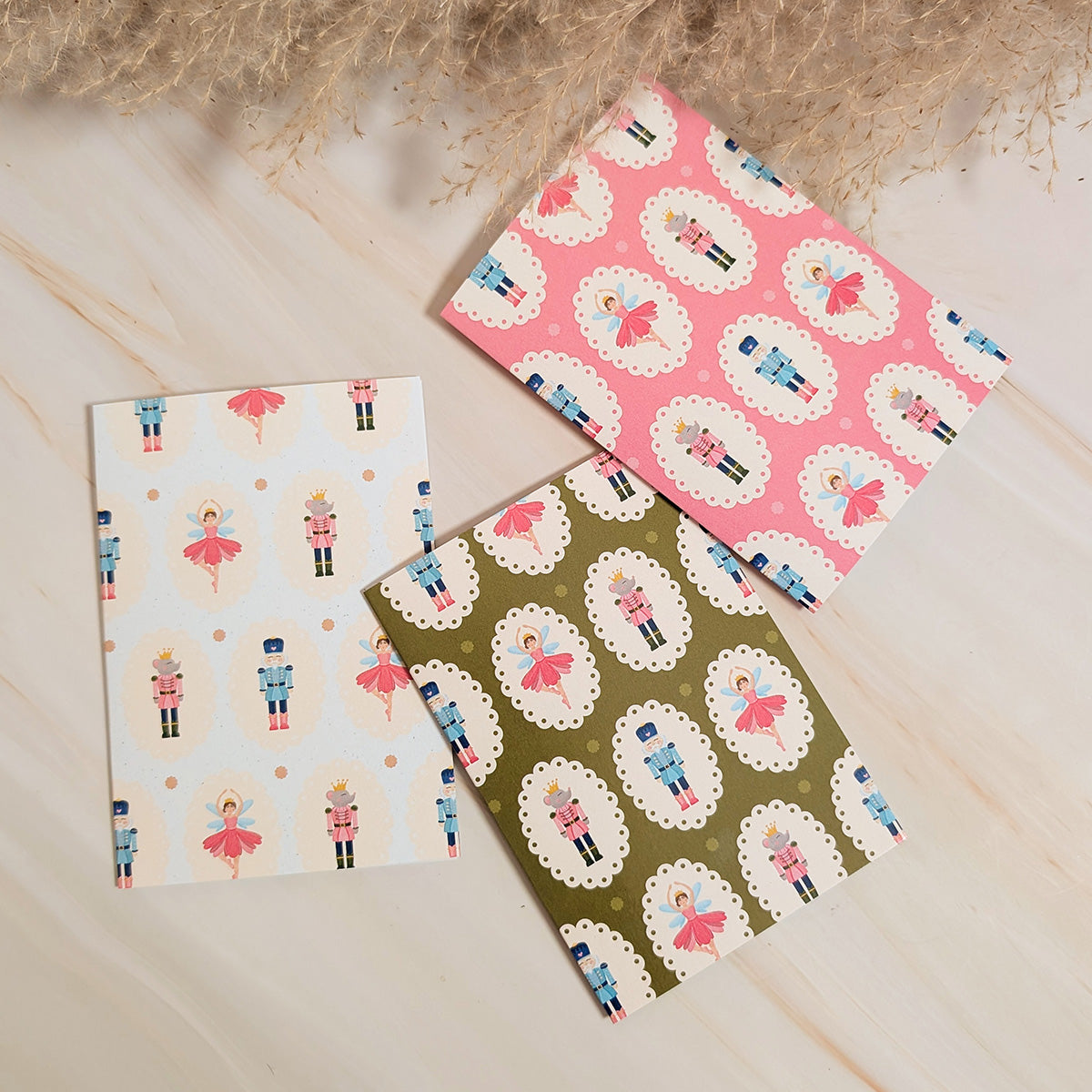 Festive Nutcracker Friends Mini Holiday Card