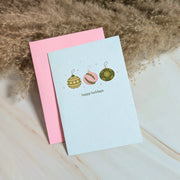  Happy Holidays Mini Ornament Card Cheeky Peach Designs Cards art-noise.myshopify.com happy-holidays-mini-ornament-card