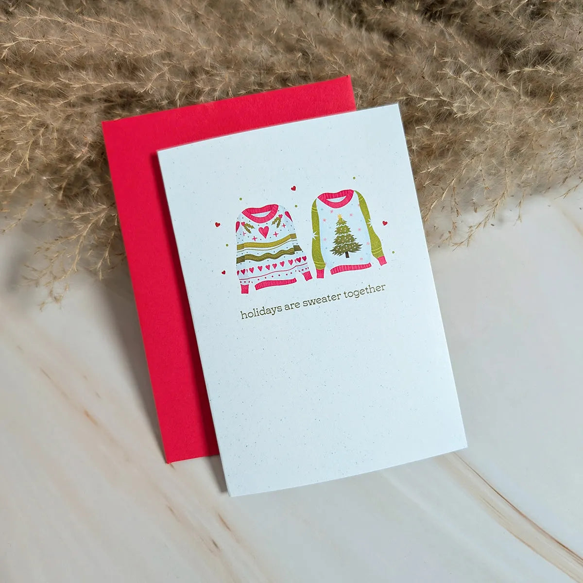 Holidays Are Sweater Together Mini Holiday Card Cheeky Peach Designs Cards art-noise.myshopify.com holidays-are-sweater-together-mini-holiday-card