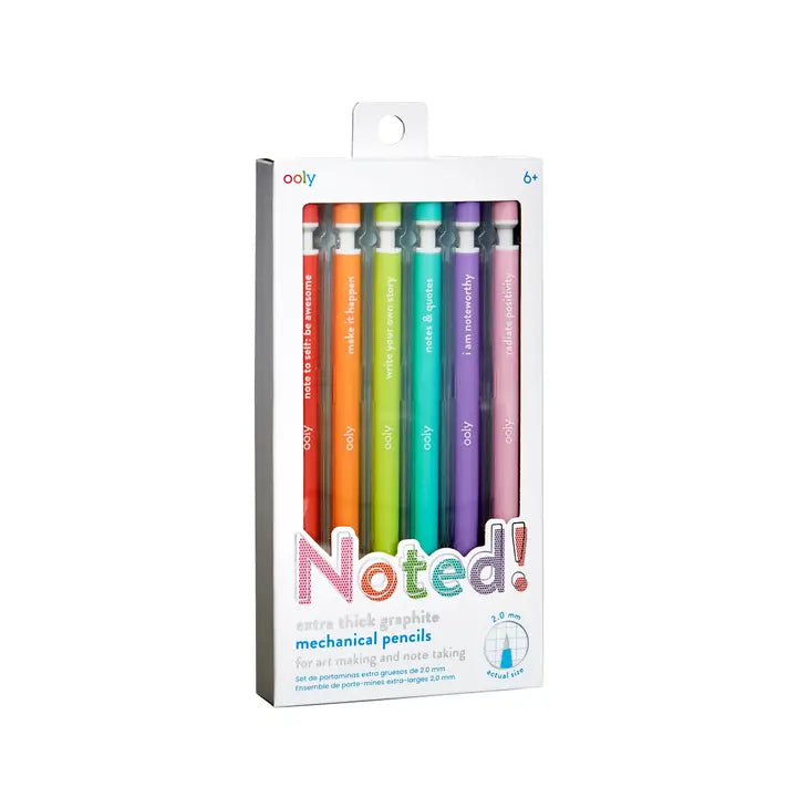 OOLY - Noted! Graphite Mechanical Pencils - Set of 6 - Art Noise