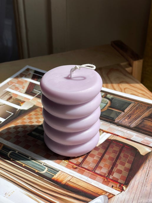 Squiggle Eloise and Oliver Decorative Candle art-noise.myshopify.com squiggle