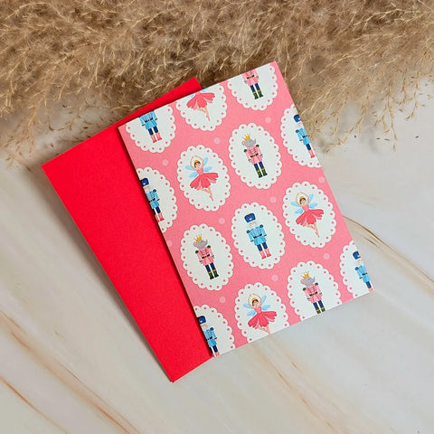  Festive Nutcracker Friends Mini Holiday Card Cheeky Peach Designs Cards art-noise.myshopify.com festive-nutcracker-friends-mini-holiday-card