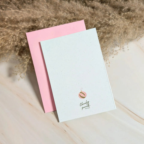  Happy Holidays Mini Ornament Card Cheeky Peach Designs Cards art-noise.myshopify.com happy-holidays-mini-ornament-card
