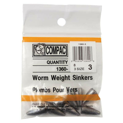 🍁COMPAC Worm Sinkers Stony Tackle Shack Fishing Sinkers art-noise.myshopify.com compac-worm-sinkers-1