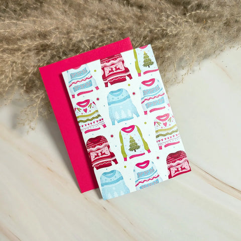  Sweater Weather Mini Holiday Card Cheeky Peach Designs Cards art-noise.myshopify.com sweater-weather-mini-holiday-card