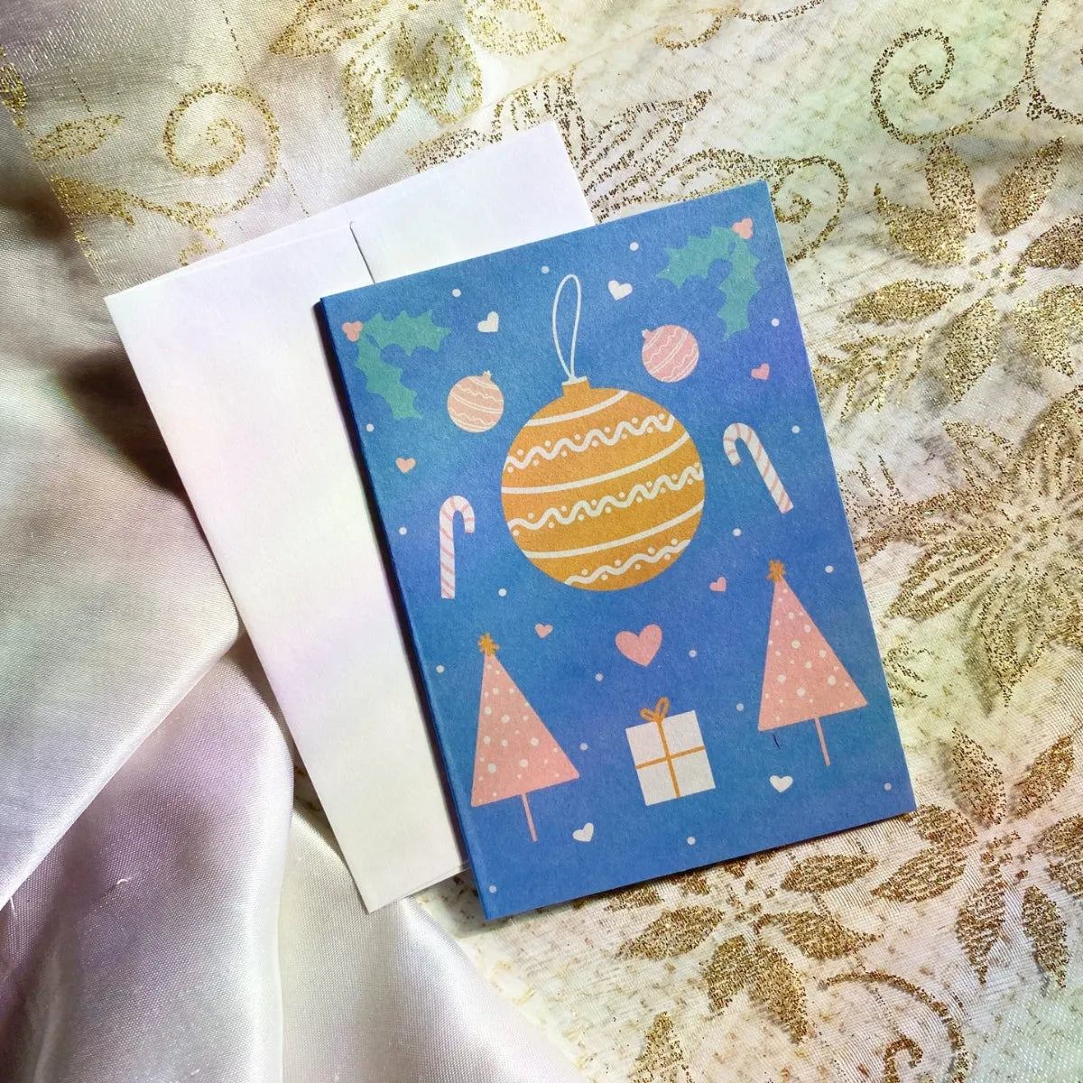 Ornament Joy Mini Holiday Greeting Card Cheeky Peach Designs Cards art-noise.myshopify.com ornament-joy-mini-holiday-greeting-card