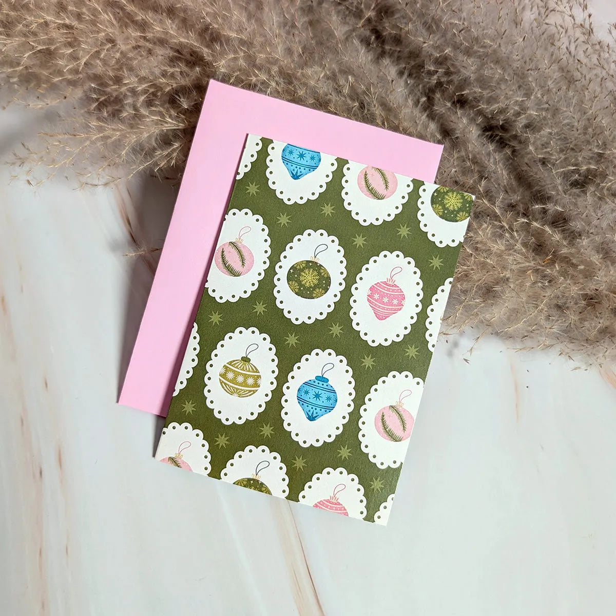  Joyful Ornaments Mini Holiday Card Cheeky Peach Designs Cards art-noise.myshopify.com joyful-ornaments-mini-holiday-card