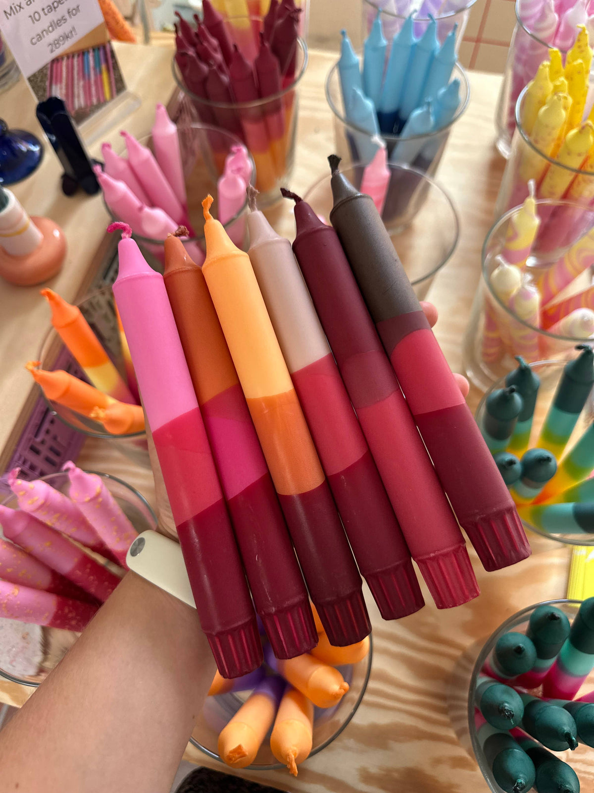 Individual Taper Candles - Autumn Colours