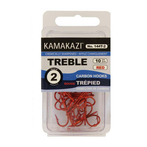 🍁Kamakazi Red Treble Hooks
