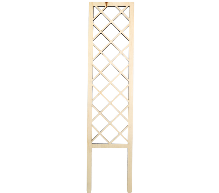 Cross-Hatch Wooden Trellis