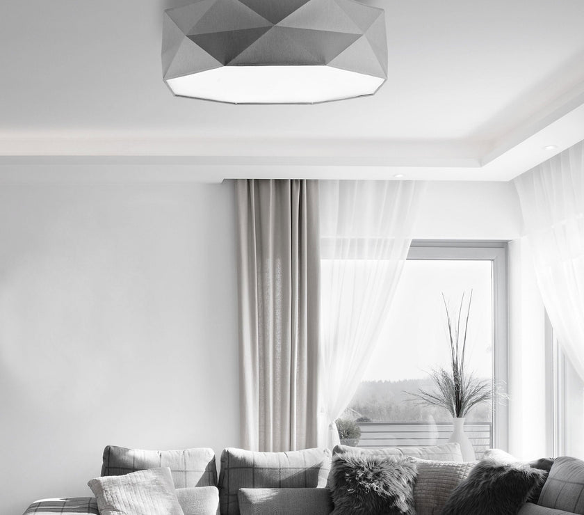 KANTOOR Gray Modern Flush Mount Light