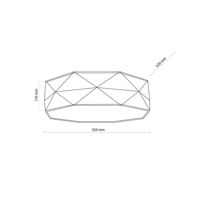 KANTOOR Gray Modern Flush Mount Light