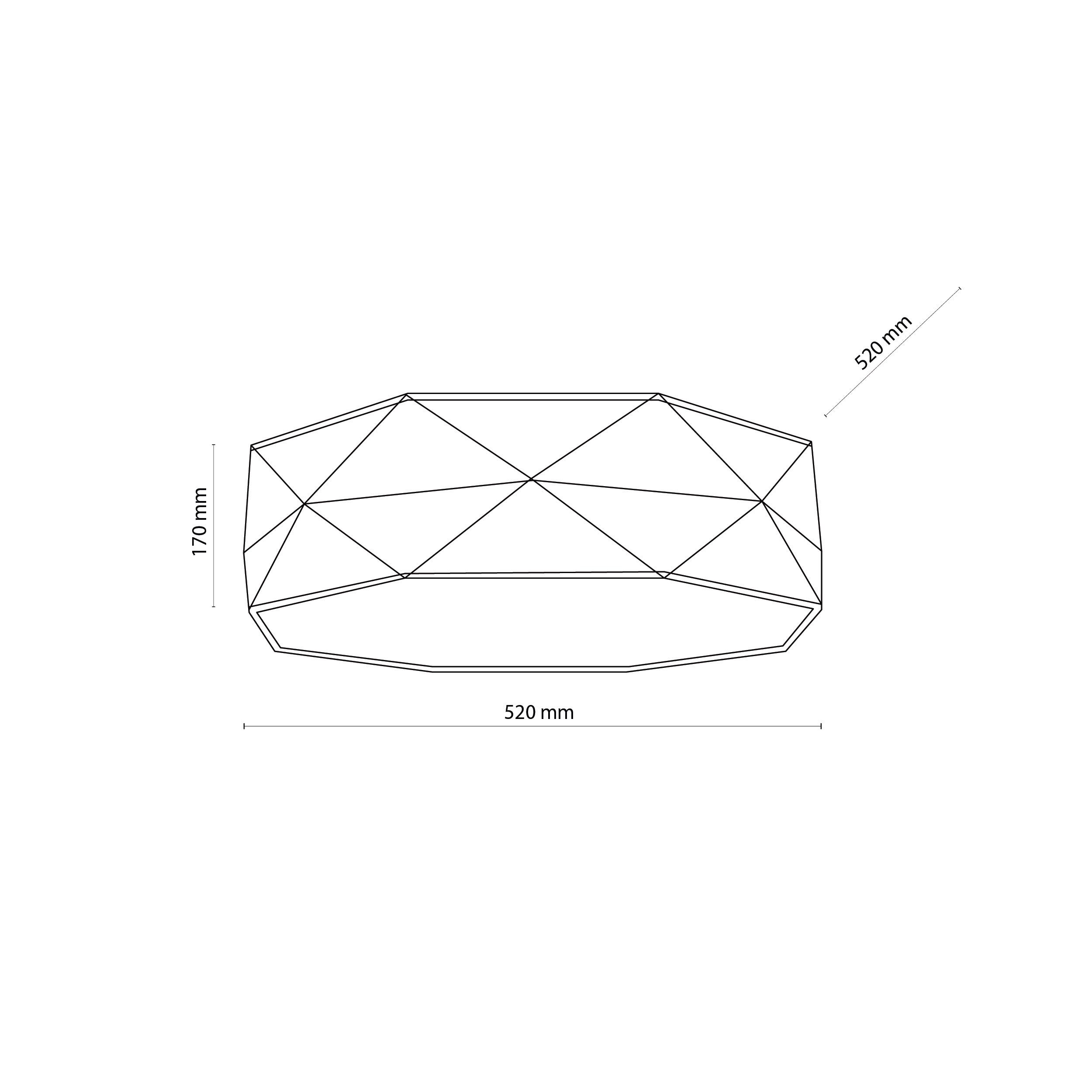 KANTOOR Gray Modern Flush Mount Light