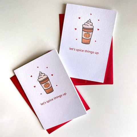  Let's Spice Things Up Mini Greeting Card Cheeky Peach Designs Cards art-noise.myshopify.com lets-spice-things-up-mini-greeting-card
