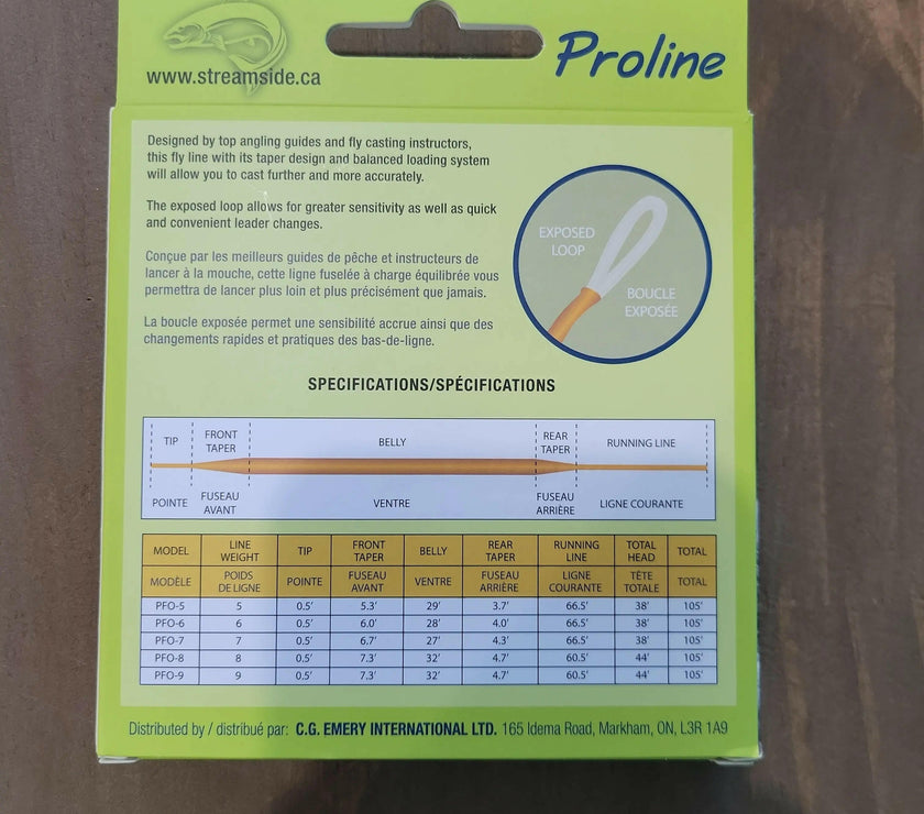 🍁Streamside Proline Weight Forward Floating Fly Line With Loop Orange 9wt 105ft