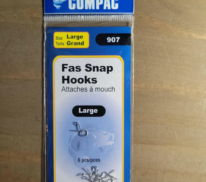 🍁COMPAC Fas Snap Hooks Large 6pack