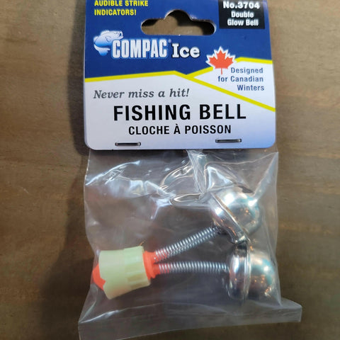 🍁COMPAC Ice Double Round Bell Glow Stony Tackle Shack Fishing Bells art-noise.myshopify.com compac-ice-double-round-bell-glow-1