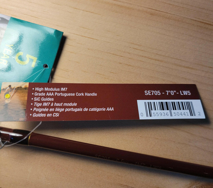 🍁Streamside Elite Fly Rod 2pc LW5 7ft w/Case