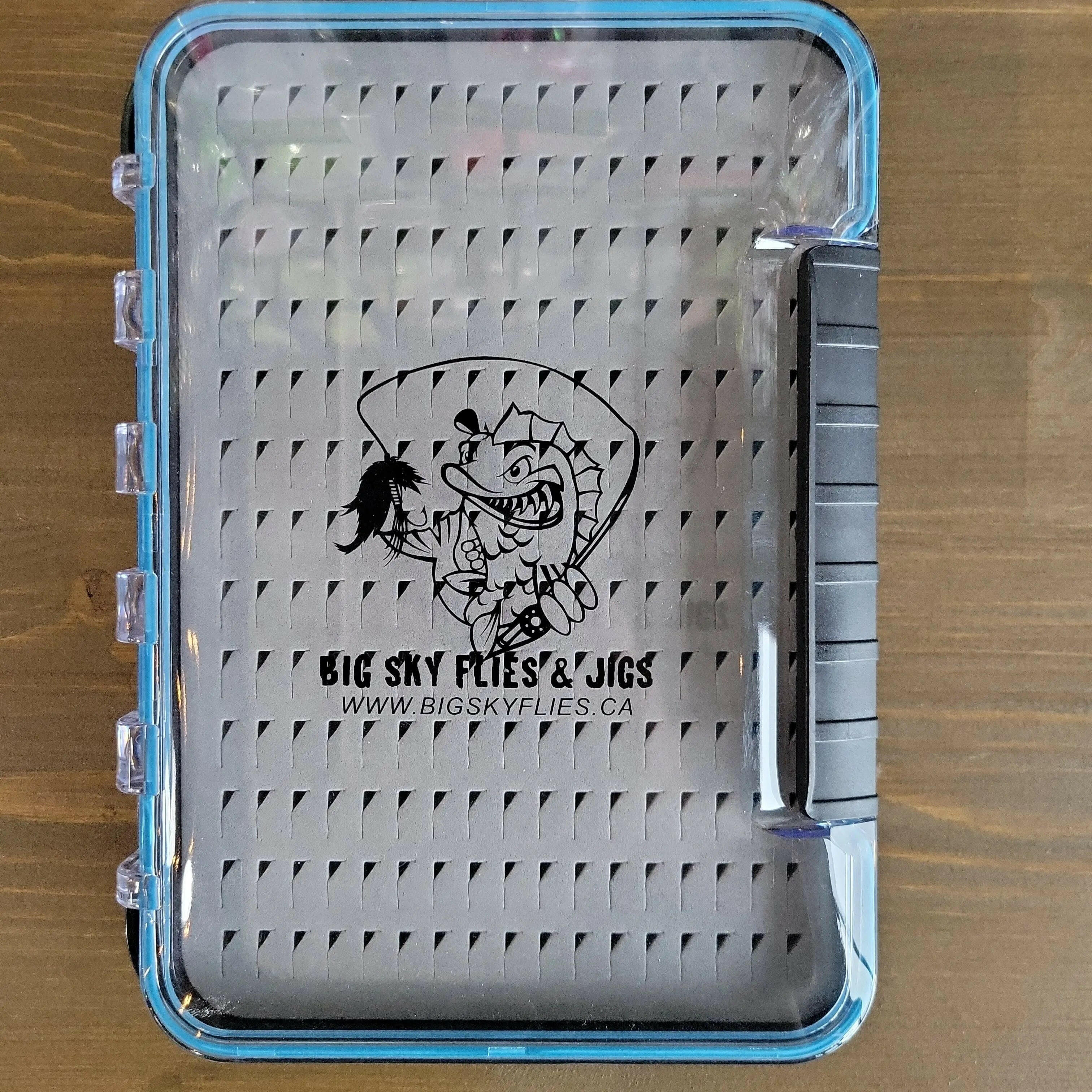 🍁Big Sky Deluxe LRG Double Sided Blue Jig Case Waterproof