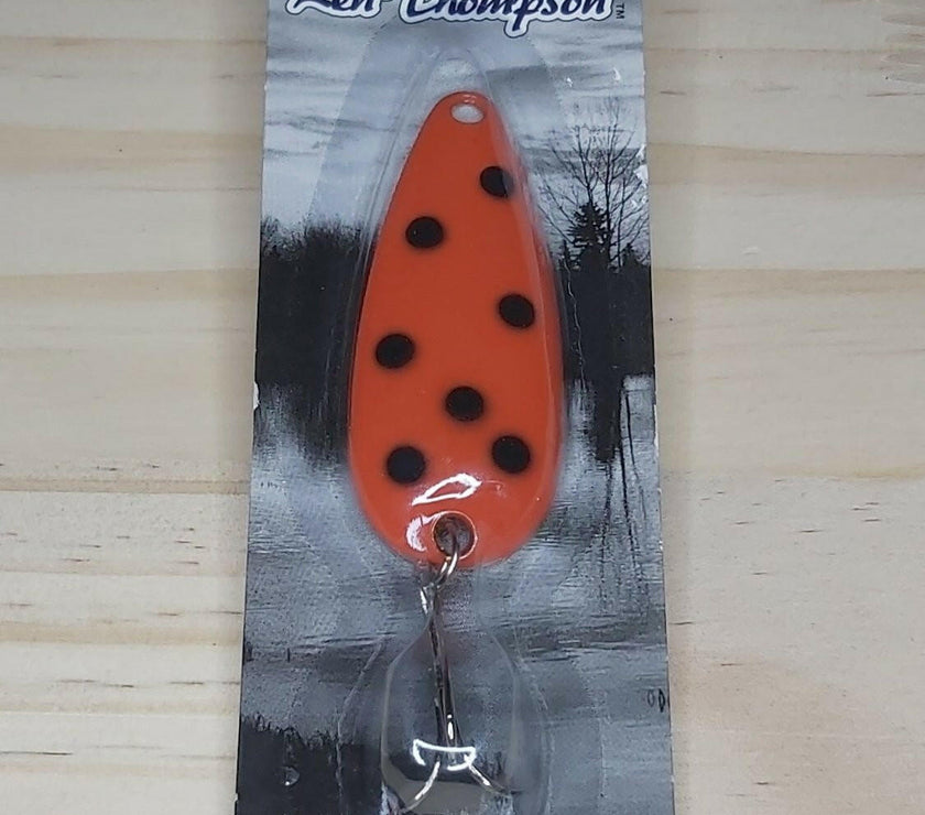 🍁Len Thompson Orange Black Dot Spoons