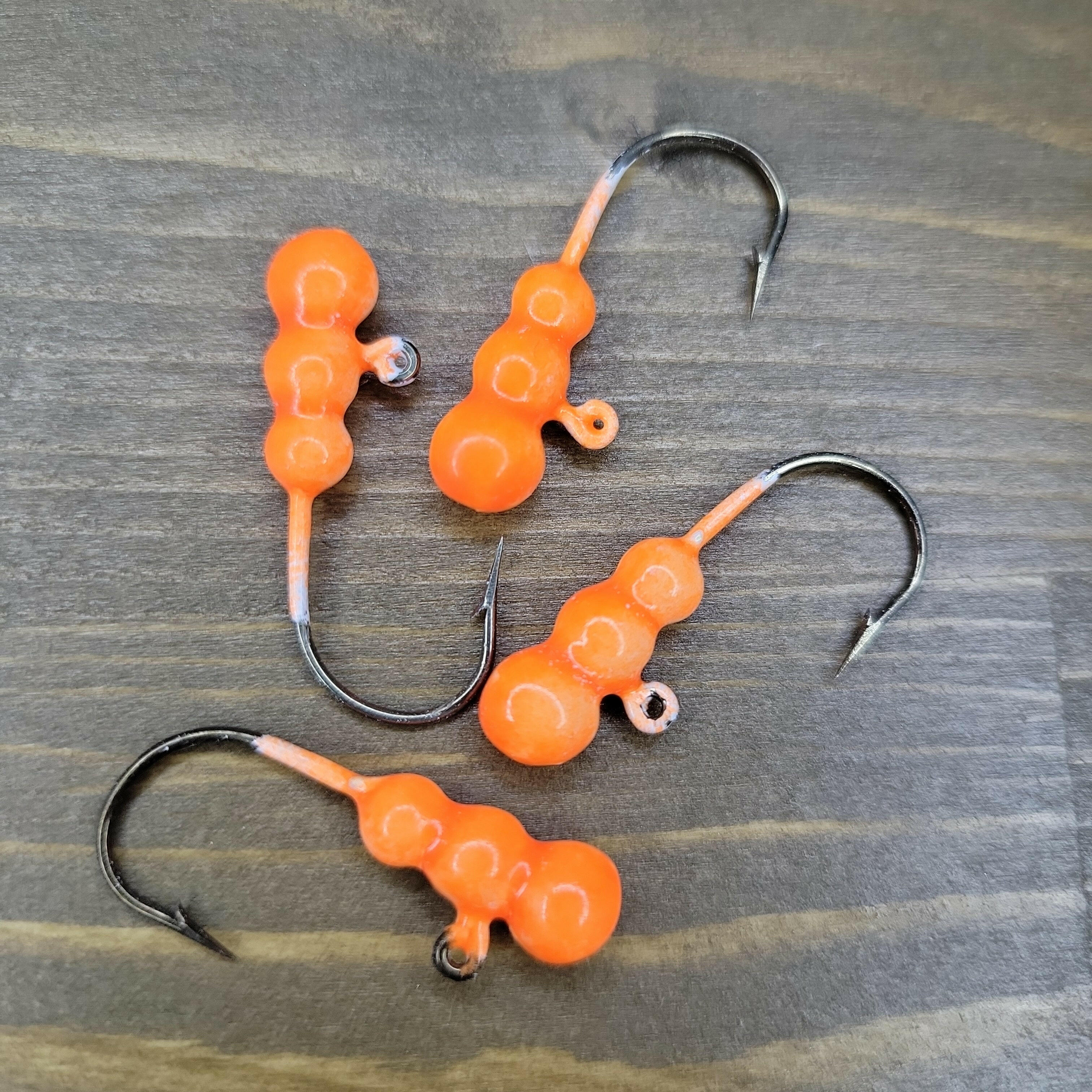 🍁Big Sky Gruesome Grubs Glow Jigs 1/8oz 4/pack Stony Tackle Shack Fishing Hooks art-noise.myshopify.com big-sky-gruesome-grubs-glow-jigs-1-8oz-4-pack-2