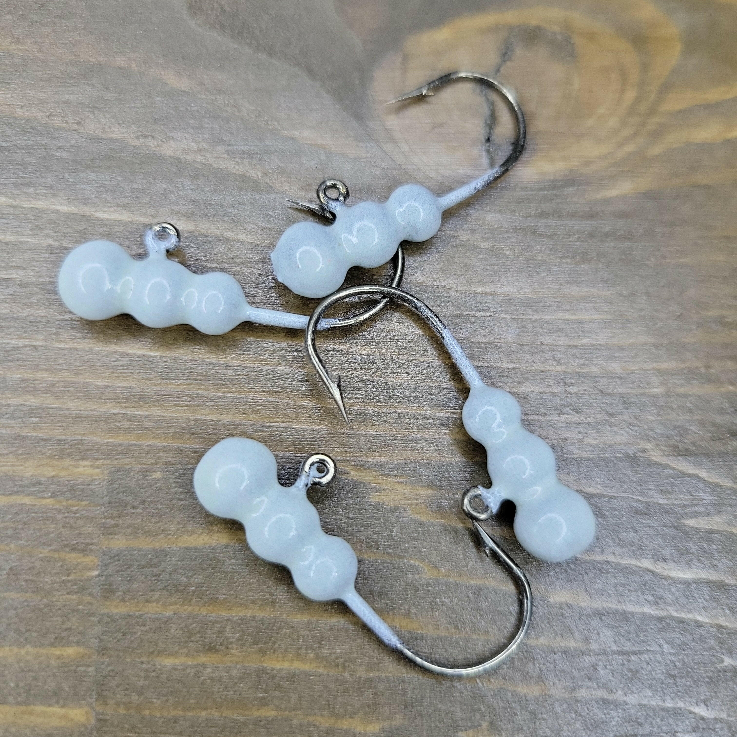 🍁Big Sky Gruesome Grubs Glow Jigs 1/8oz 4/pack Stony Tackle Shack Fishing Hooks art-noise.myshopify.com big-sky-gruesome-grubs-glow-jigs-1-8oz-4-pack-2