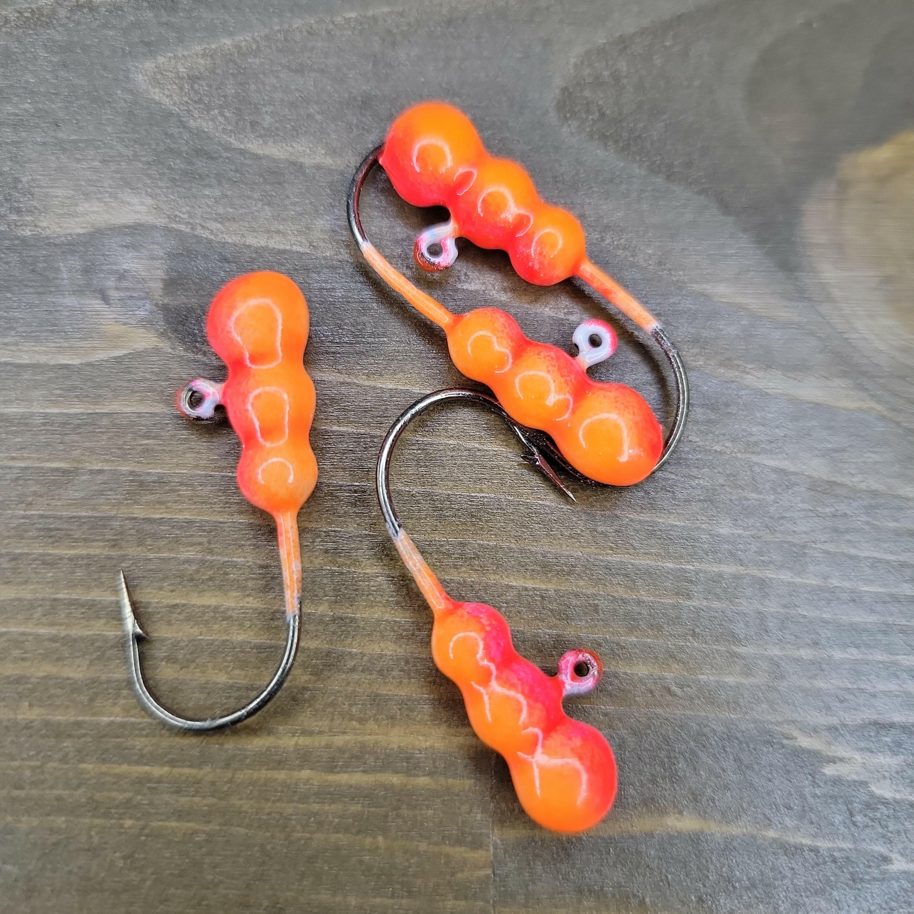 🍁Big Sky Gruesome Grubs Glow Jigs 1/8oz 4/pack Stony Tackle Shack Fishing Hooks art-noise.myshopify.com big-sky-gruesome-grubs-glow-jigs-1-8oz-4-pack-2