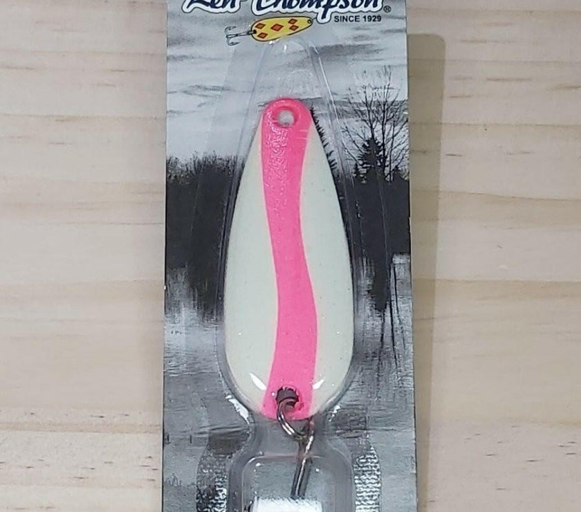 🍁Len Thompson Glowing White & Pink Spoons