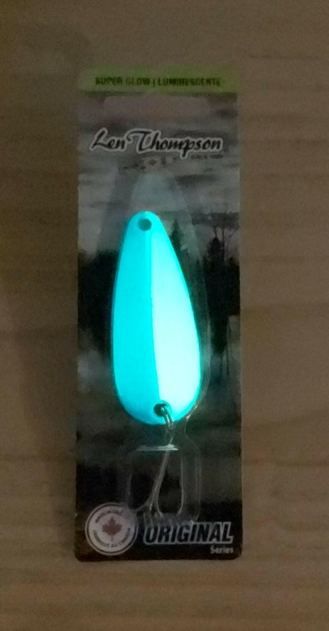 🍁Len Thompson Glowing White & Blue Spoons