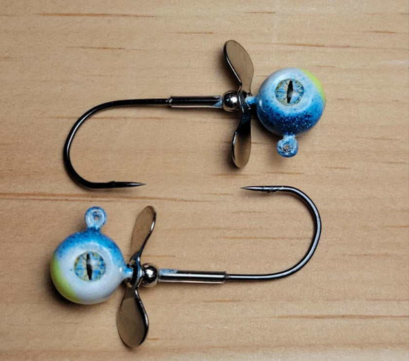 🍁Big Sky Chopper Glow Jigs 1/4oz 2/pack