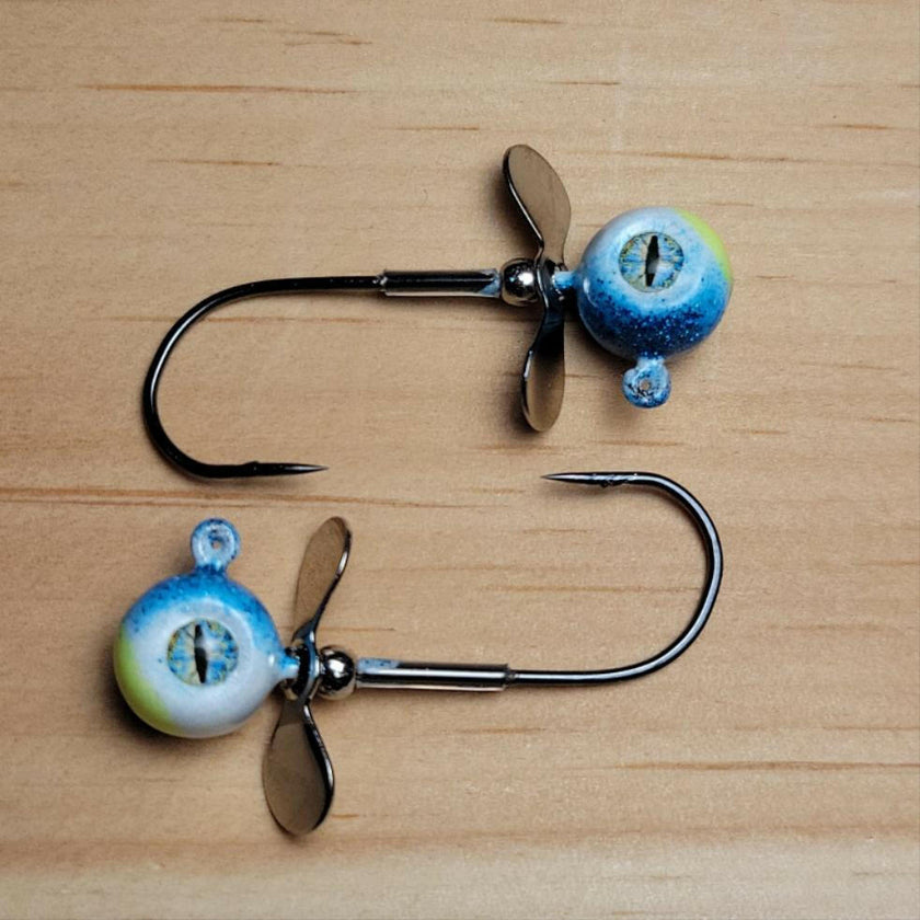 🍁Big Sky Chopper Glow Jigs 1/4oz 2/pack