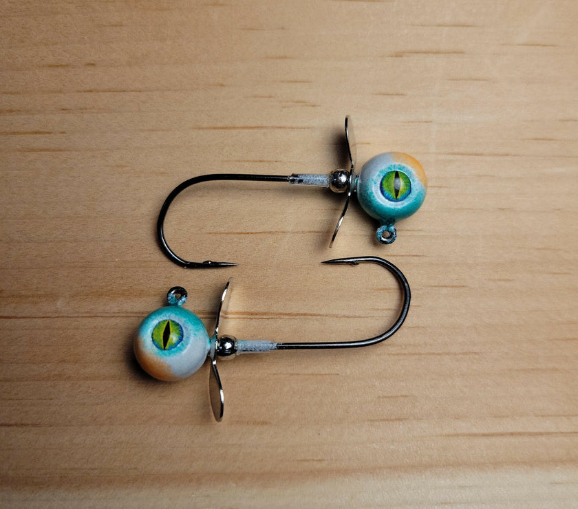 🍁Big Sky Chopper Glow Jigs 1/4oz 2/pack