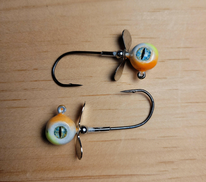 🍁Big Sky Chopper Glow Jigs 1/4oz 2/pack