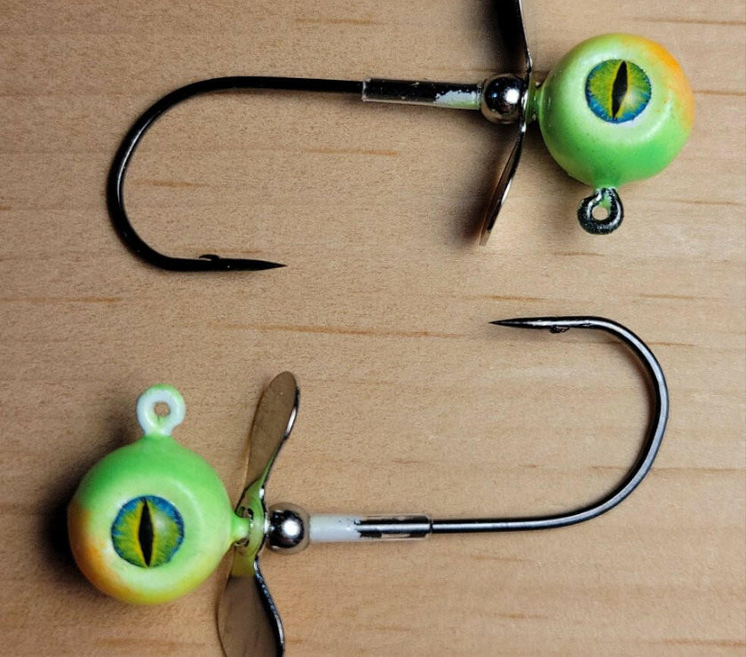 🍁Big Sky Chopper Glow Jigs 1/4oz 2/pack