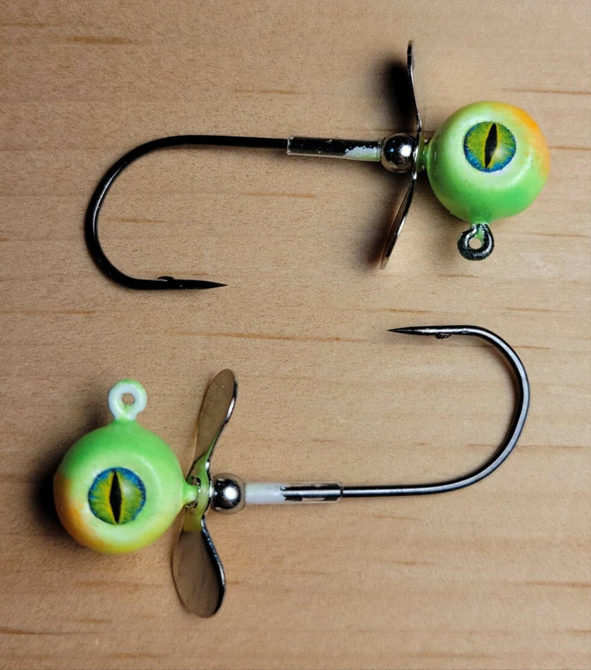 🍁Big Sky Chopper Glow Jigs 1/4oz 2/pack