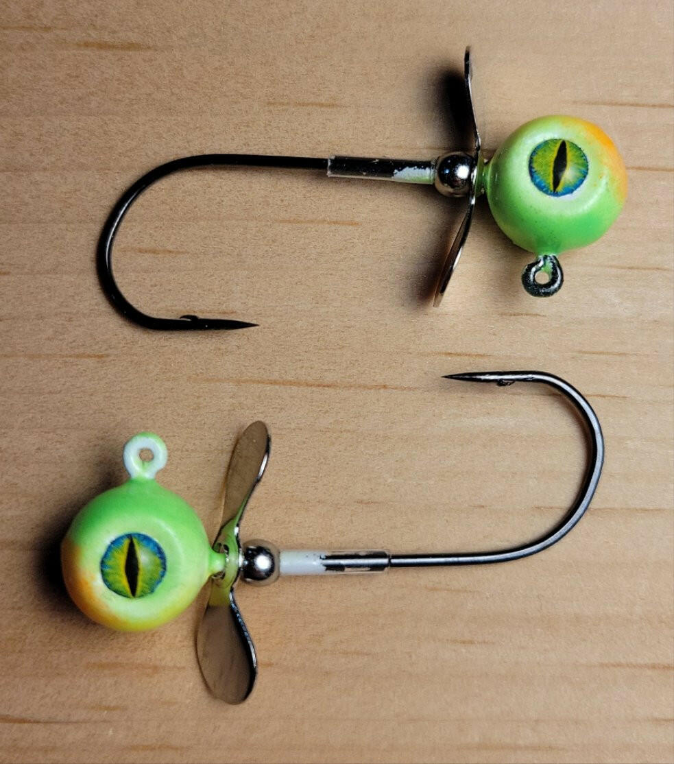 🍁Big Sky Chopper Glow Jigs 1/4oz 2/pack Stony Tackle Shack Fishing Hooks art-noise.myshopify.com big-sky-chopper-glow-jigs-1-4oz-2-pack-3