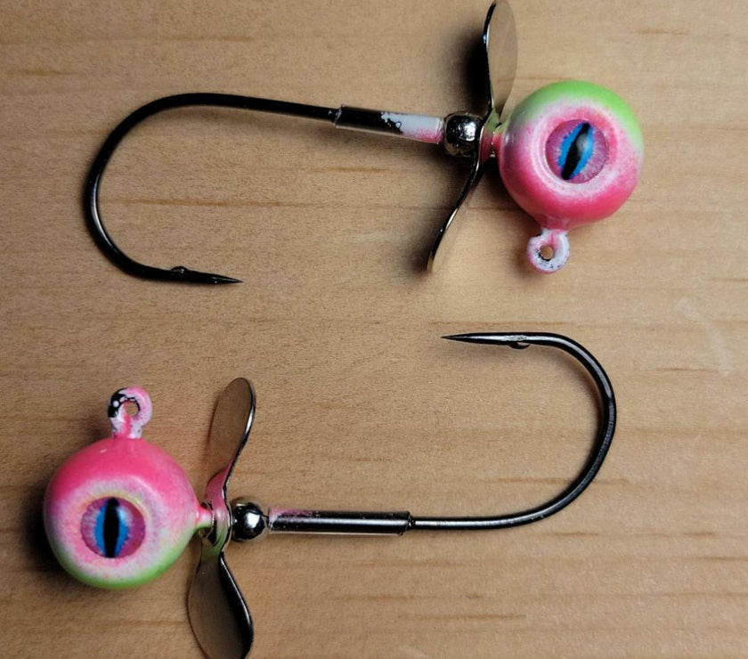 🍁Big Sky Chopper Glow Jigs 1/4oz 2/pack