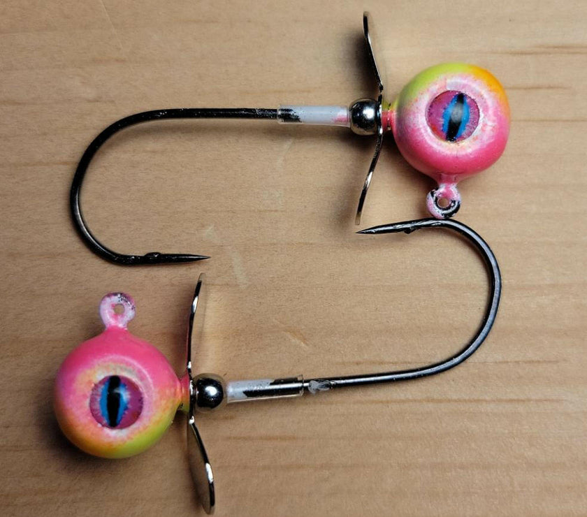 🍁Big Sky Chopper Glow Jigs 1/4oz 2/pack