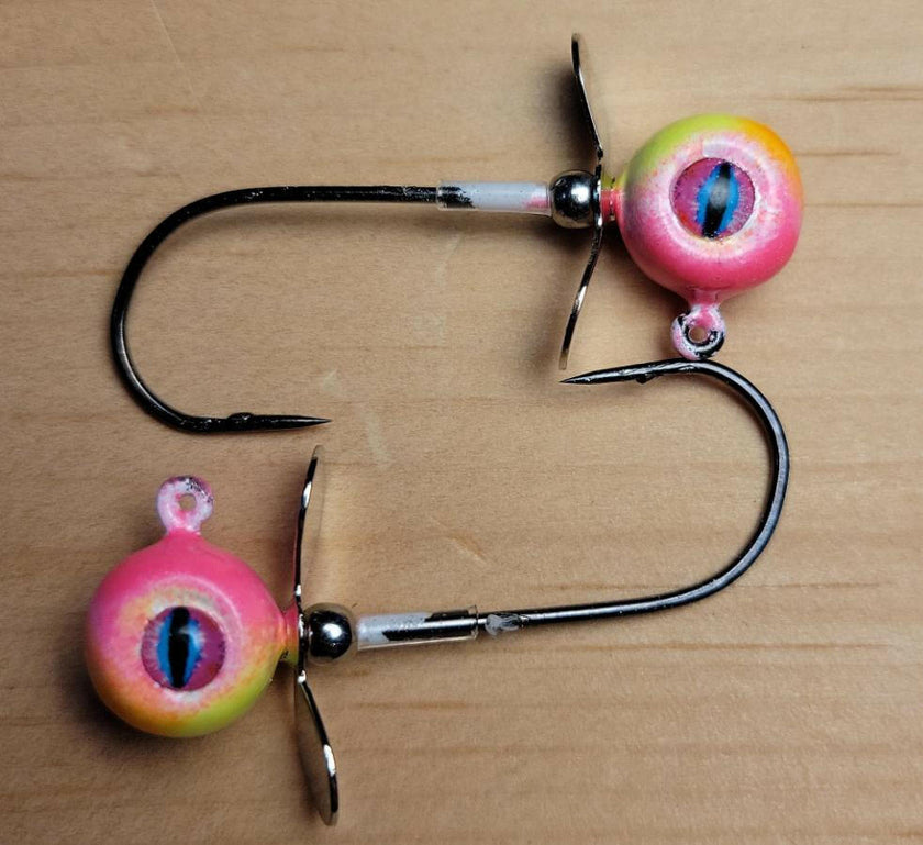 🍁Big Sky Chopper Glow Jigs 1/4oz 2/pack