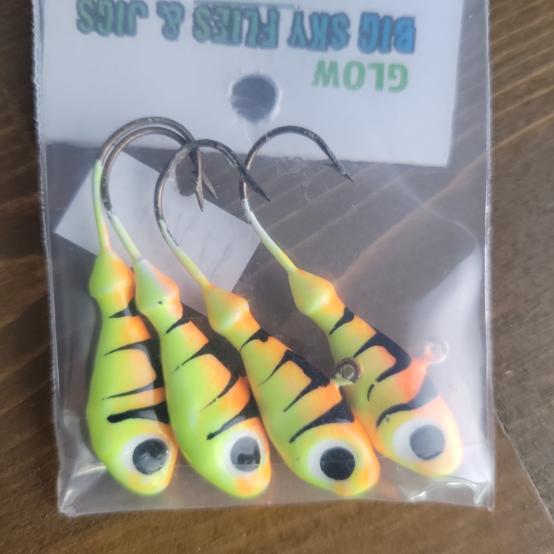 🍁Big Sky Deluxe Ultra Minnow 1/4oz Jigs 4/pack Stony Tackle Shack Fishing Hooks art-noise.myshopify.com big-sky-deluxe-ultra-minnow-1-4oz-jigs-4-pack-2