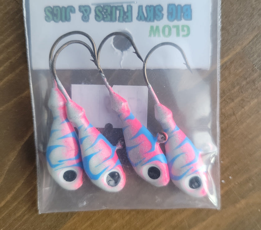 🍁Big Sky Deluxe Ultra Minnow 1/4oz Jigs 4/pack