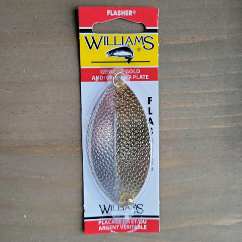 🍁Williams 1/2oz Flasher Dimpled Silver/Gold 3-3/8" Stony Tackle Shack Fishing accesories art-noise.myshopify.com williams-1-2oz-flasher-dimpled-silver-gold-3-3-8-4