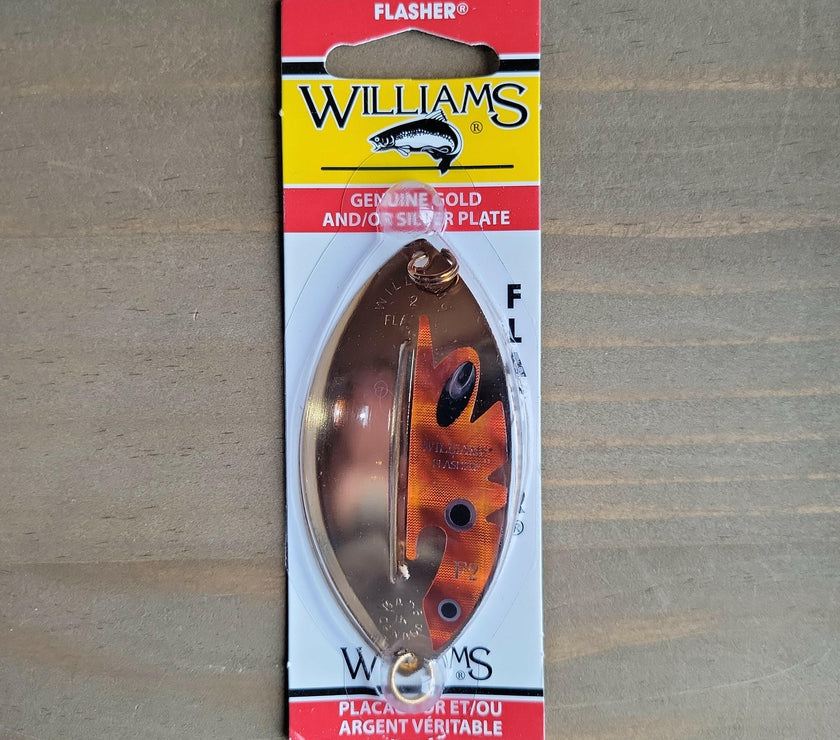 🍁Williams 1/2oz Flasher Gold/Orange 3-3/8"