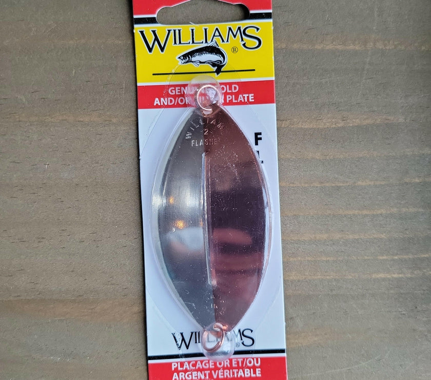🍁Williams 1/2oz Flasher Silver/Copper 3-3/8"